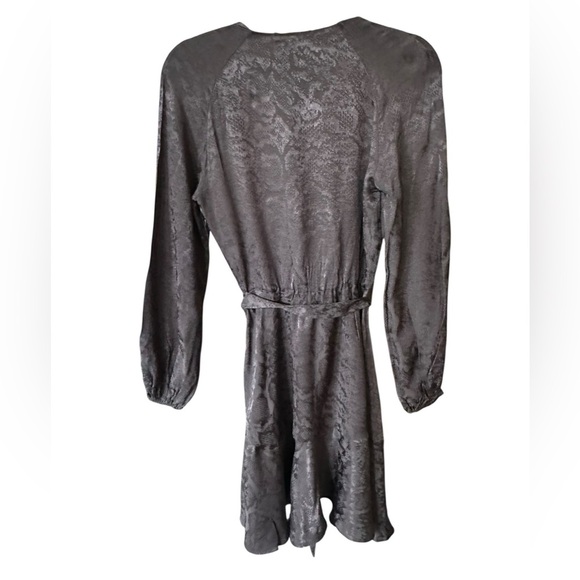 Karen Millen Charcoal Patterned Dress size 4 - Picture 2 of 8